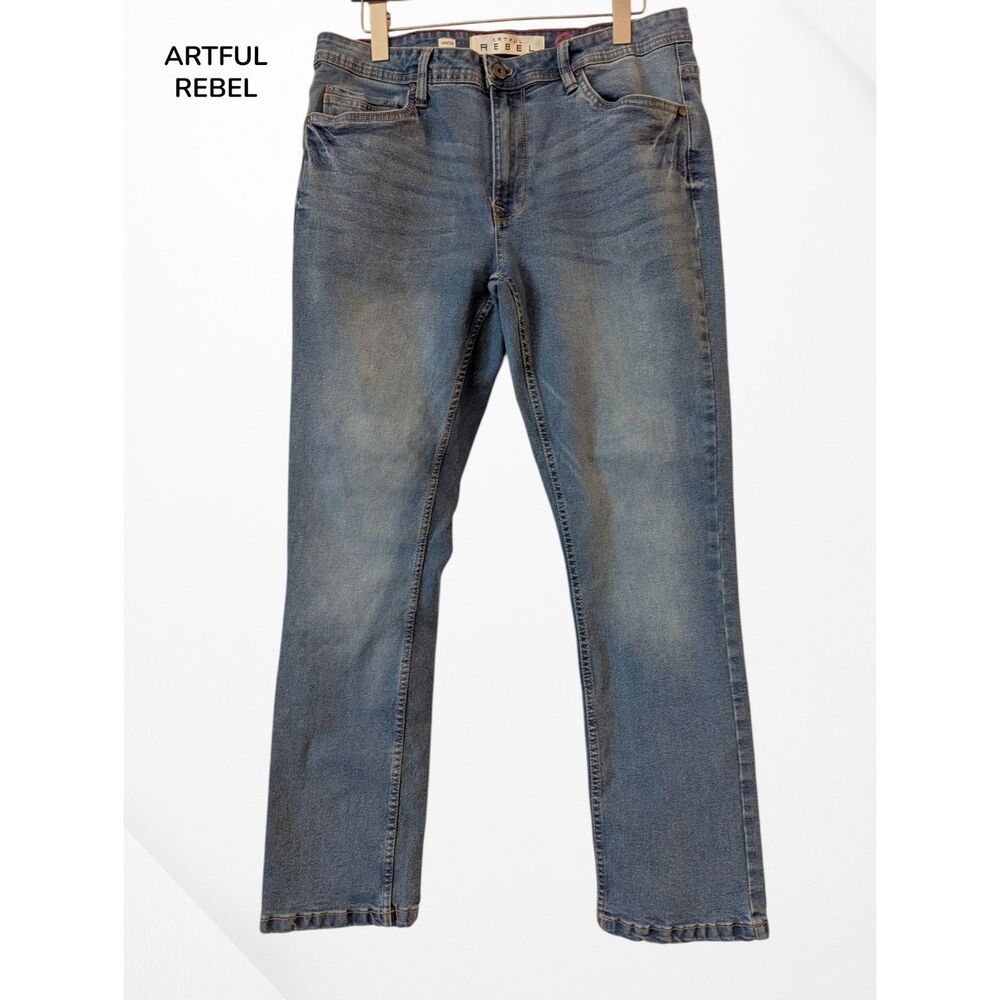 AR Artful Rebel straight leg mens jeans  Sz 34W/30L